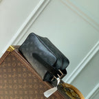 Louis Vuitton LOCKER DOPP KIT 23 IN BLACK MONOGRAM ECLIPSE CANVAS