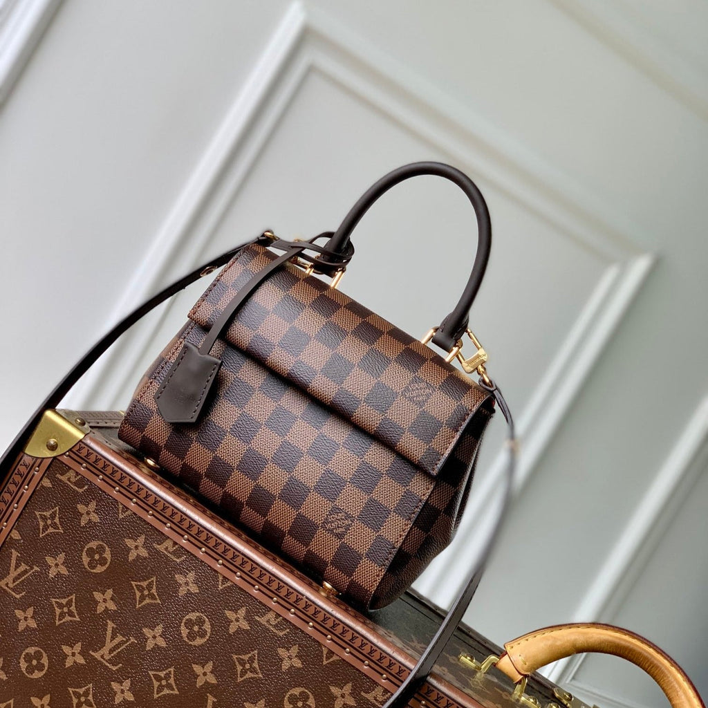 Louis Vuitton CLUNY BB 20 IN BROWN DAMIER EBENE CANVAS