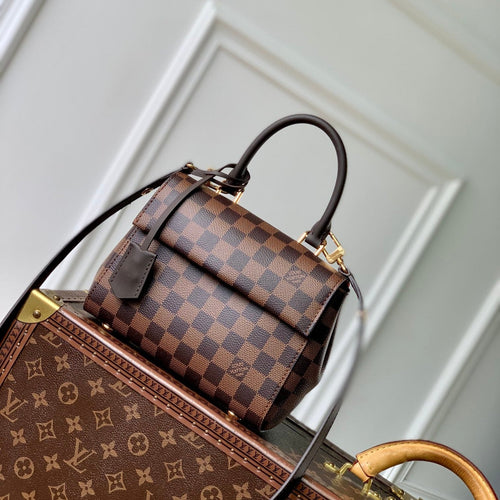 Louis Vuitton CLUNY BB 20 IN BROWN DAMIER EBENE CANVAS