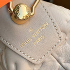Louis Vuitton COUSSIN MM 38 IN BEIGE MONOGRAM EMBOSSED CALFSKIN GOLD HARDWARE