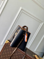 Louis Vuitton BLOOM PM 21 IN BLACK CALFSKIN GOLD HARDWARE