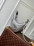 Louis Vuitton LOOP 23 IN SILVER MONOGRAM EMBOSSED CALFSKIN