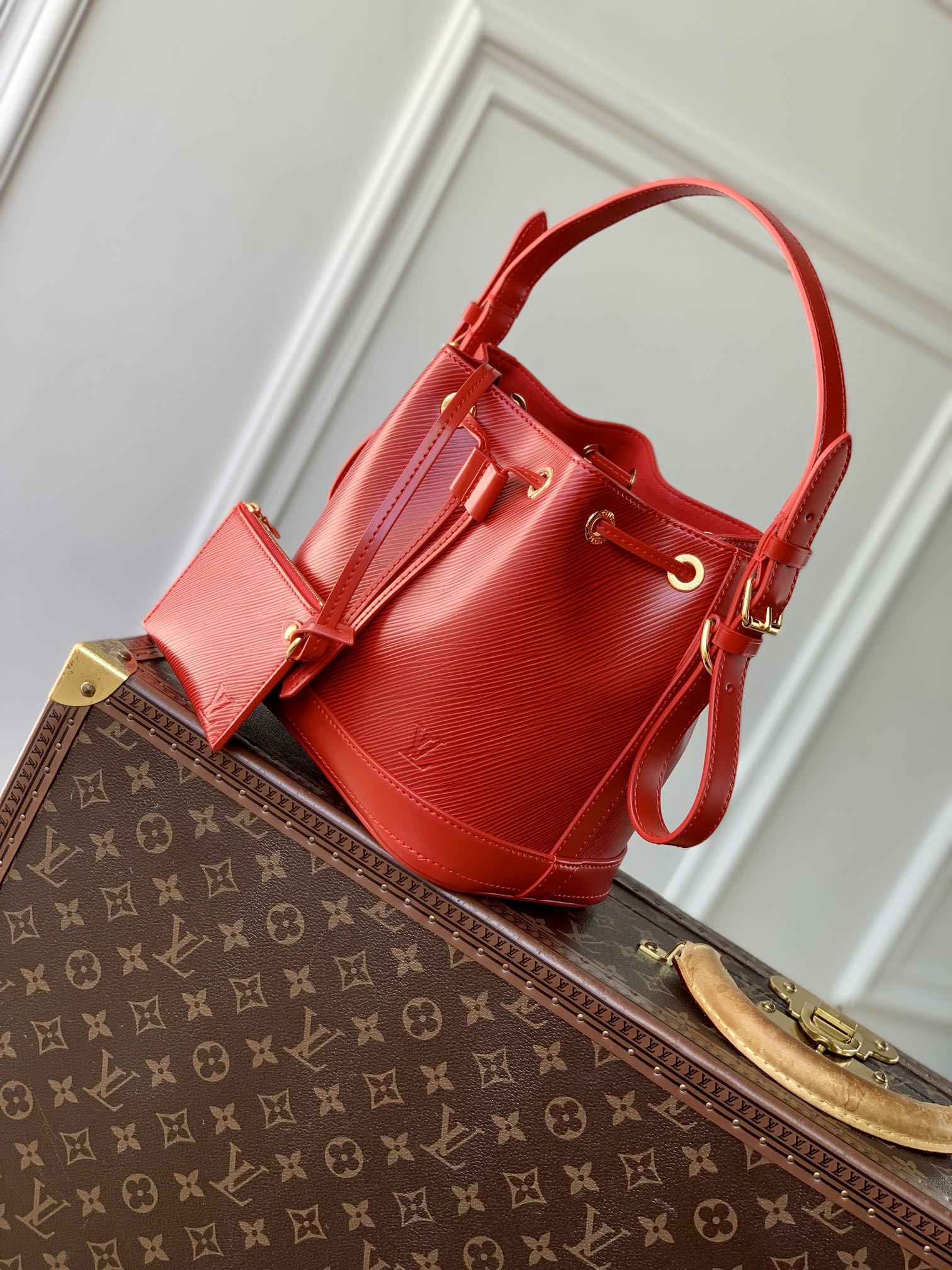 Louis Vuitton NOÉ BB 20 IN RED EPI LEATHER