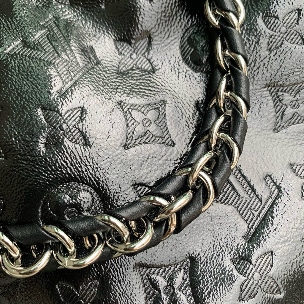 Louis Vuitton NOÉ TRUNK PM 23 IN BLACK COUSSIN SILVER HARDWARE