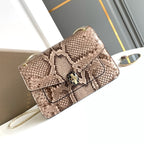 Bottega Veneta HANDBAG 25 IN GREY SHINY PYTHON LEATHER