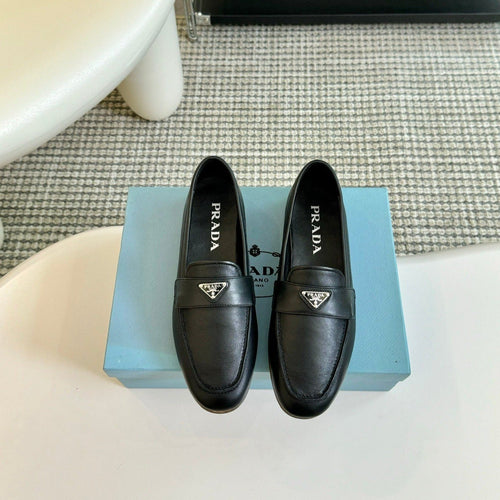 PRADA LOAFERS BLACK CALFSKIN
