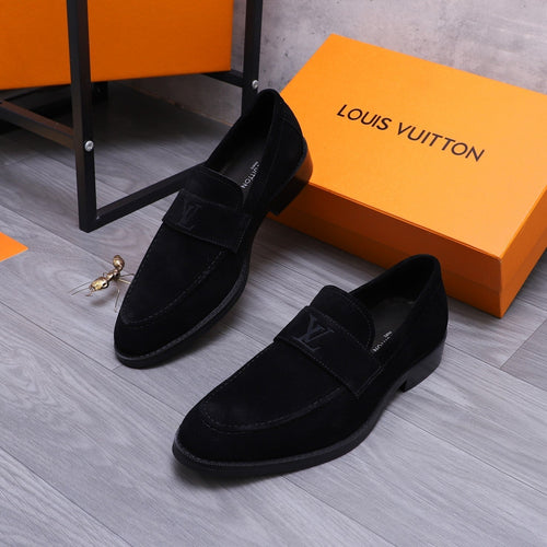 Louis Vuitton LOAFERS IN BLACK SUEDE CALFSKIN