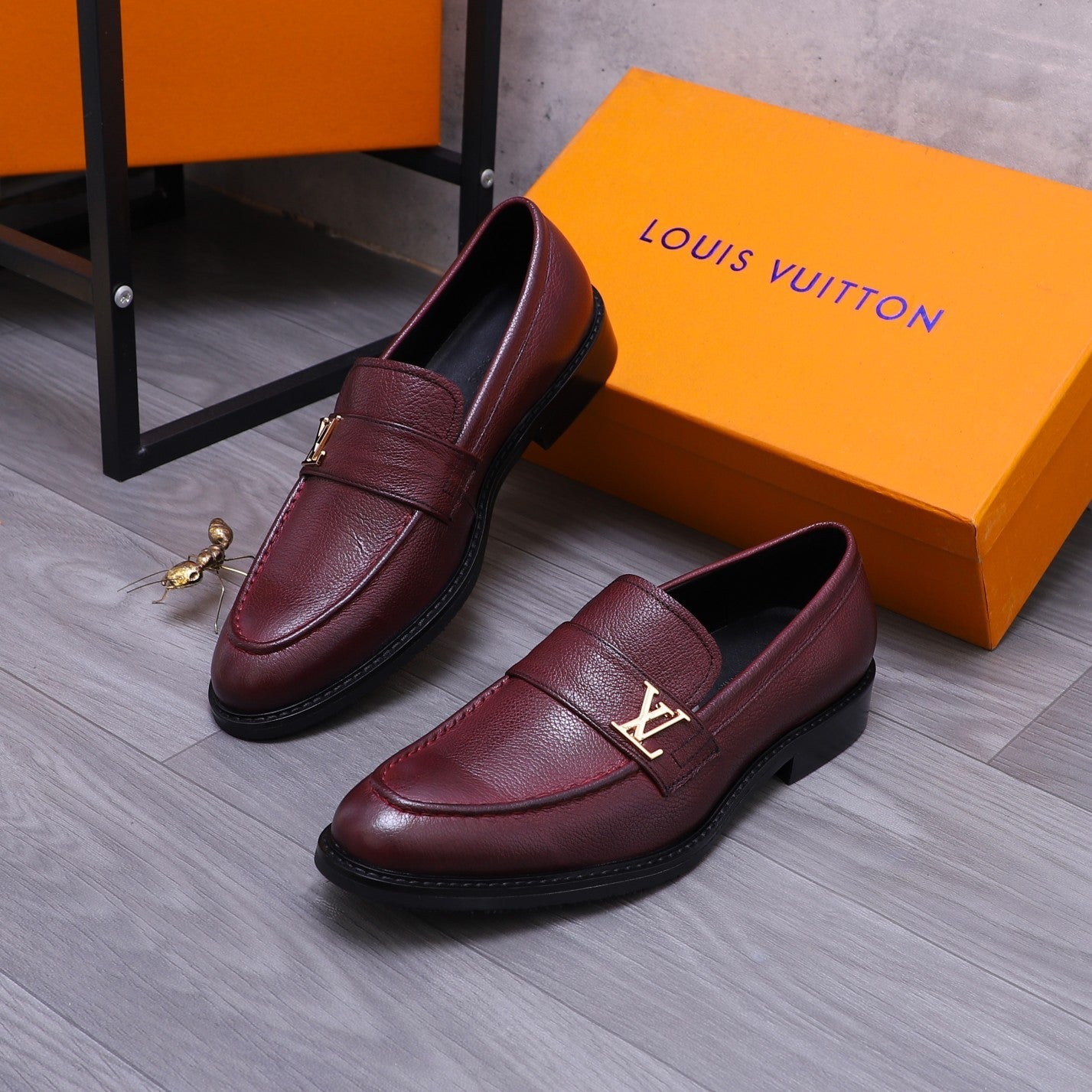 Louis Vuitton SAINT GERMAIN LOAFER JAM PURPLE GRAIN CALFSKIN