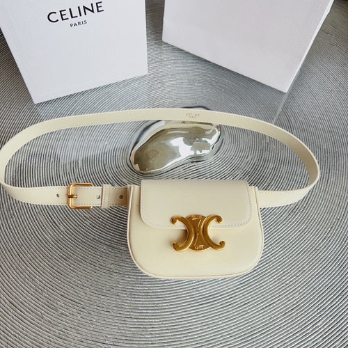 Celine celin cream calfskin belt bag