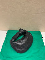 Bottega Veneta mini jodie 28 black lambskin