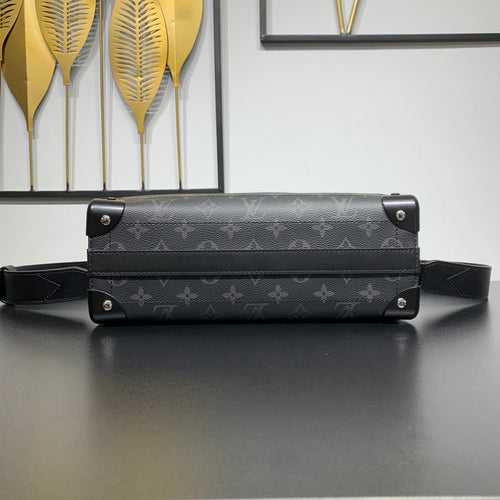 Louis Vuitton SOUL TRUNK EAST WEST 29 IN BLACK MONOGRAM ECLIPSE CANVAS