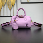Louis Vuitton SPEEDY 18 IN LAVENDER CALFSKIN GOLD HARDWARE