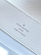 Louis Vuitton CAPUCINES EAST-WEST BB 27 IN WHITE TAURILLON