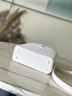 Louis Vuitton CAPUCINES EAST-WEST MINI 21 IN WHITE TAURILLON