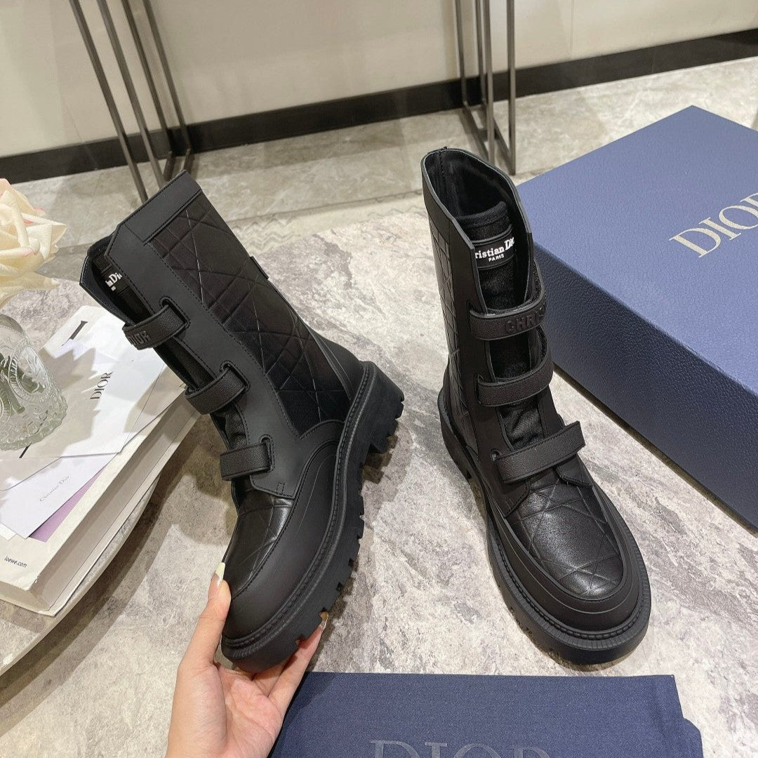 DIOR  DIORanger Ankle Boot 45mm Black Calfskin