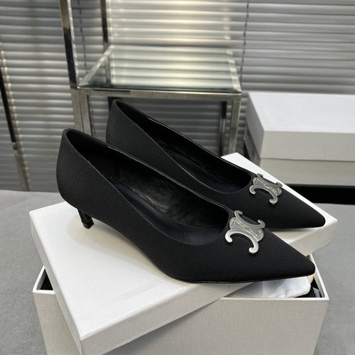 Celine cl pumps 50 black grosgrain