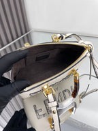 FENDI BY THE WAY MINI 18 IN WHITE LAMBSKIN GOLD HARDWARE