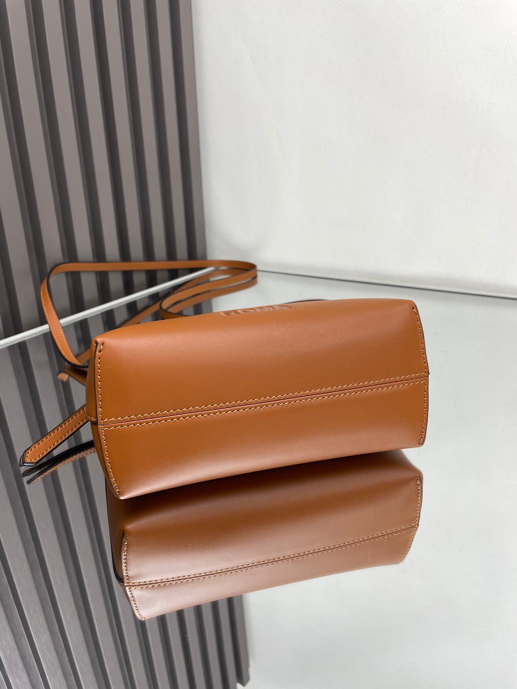 FENDI BY THE WAY MINI 18 IN BURNT ORANGE EMBOSSED CALFSKIN GOLD HARDWARE
