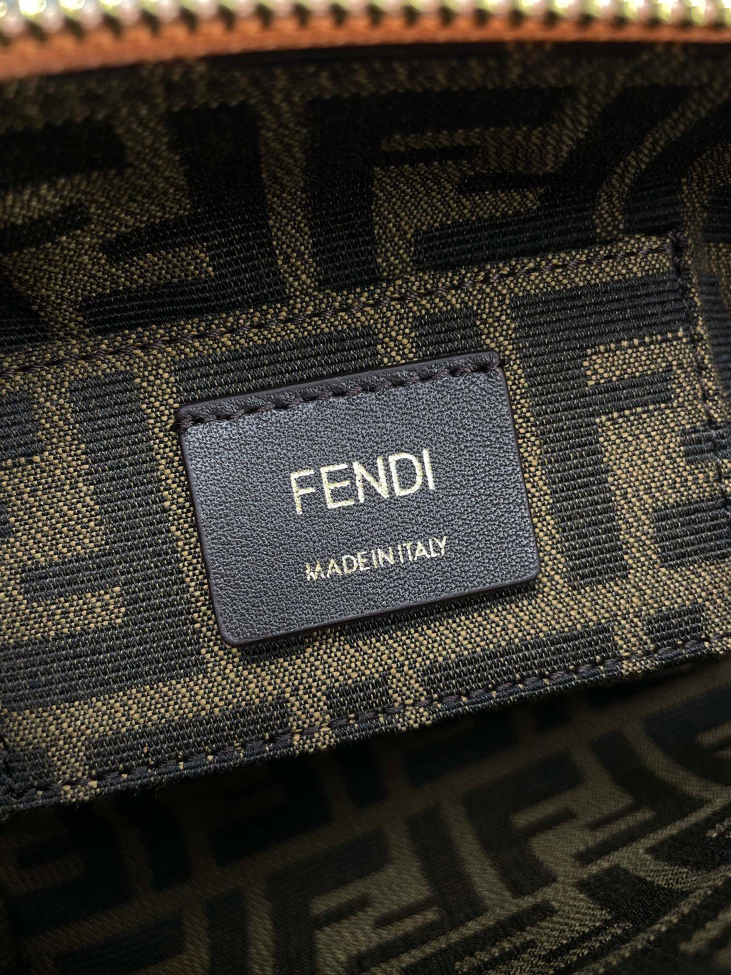 FENDI BY THE WAY MINI 18 IN ROSE FOG EMBOSSED CALFSKIN GOLD HARDWARE