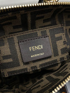 FENDI BY THE WAY MINI 18 IN BLACK EMBOSSED CALFSKIN GOLD HARDWARE