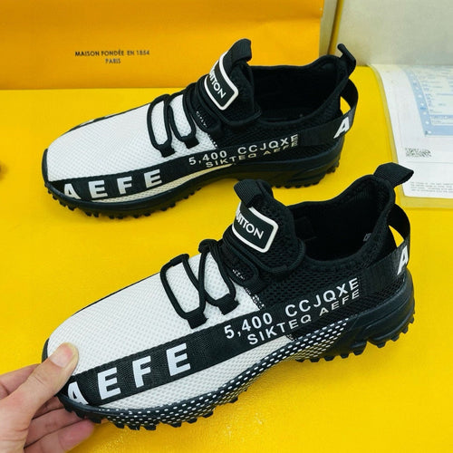Louis Vuitton SNEAKER IN BLACK MIX WHITE BREATHABLE MESH FABRIC