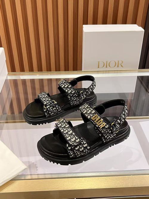 DIOR  DIORact Sandal Monogram Canvas Fabric 242452