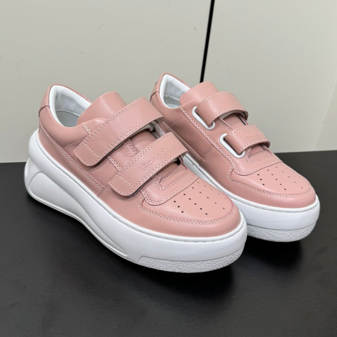 Celine ACNE STUDIO SNEAKER IN SALMON PINK LAMBSKIN