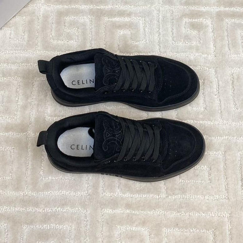 Celine TRAINER SNEAKER IN BLACK SUEDE