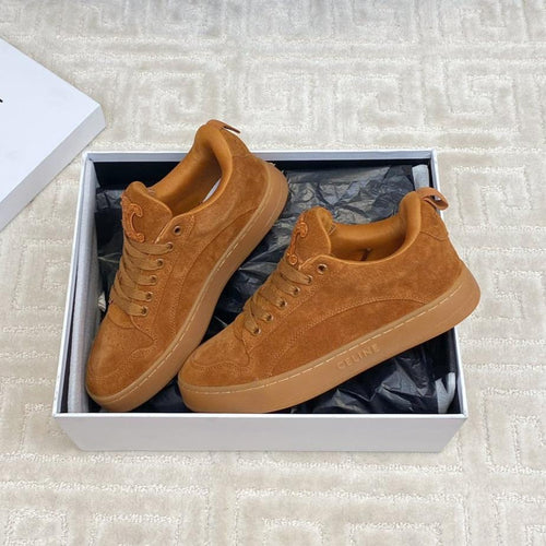 Celine TRAINER SNEAKER IN RUSSET BROWN SUEDE