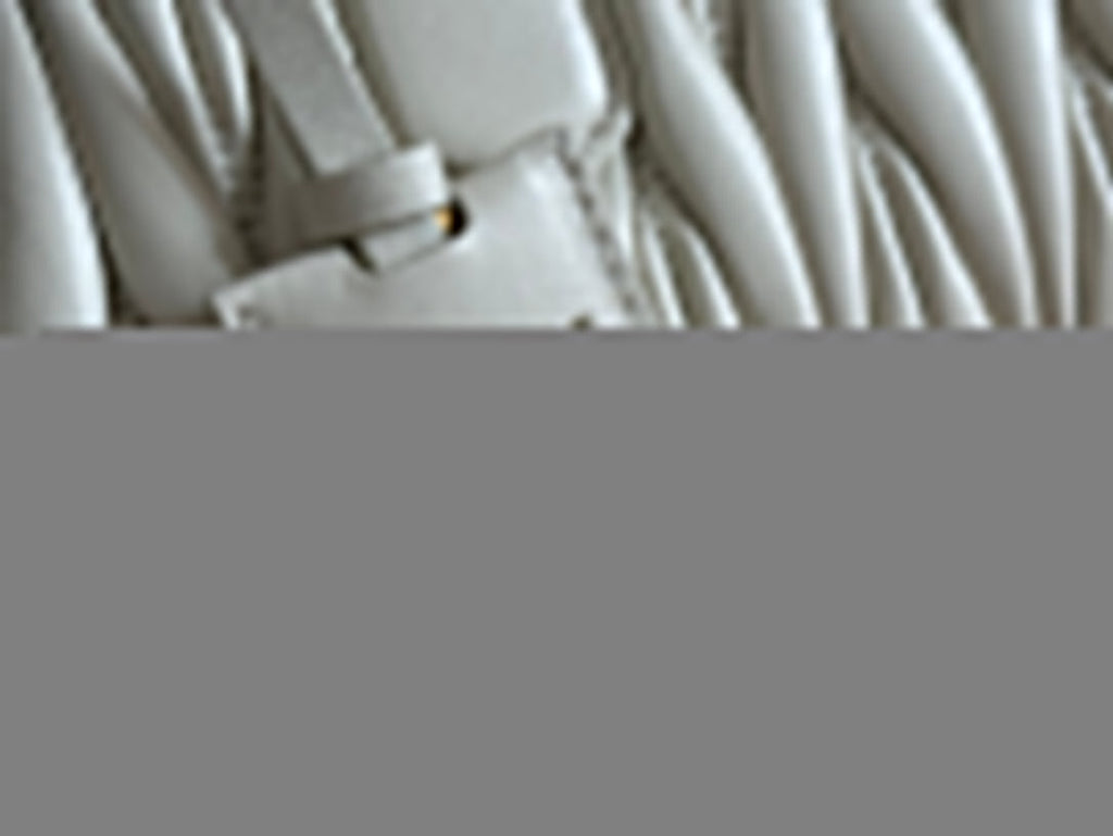 ARCADIE MATELASSÉ BAG 27 IN WHITE CALFSKIN GOLD HARDWARE