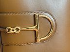 73 SMALL BUCKET BAG 20 IN BROWN SMOOTH CALFSKIN