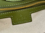 73 SMALL BUCKET BAG 20 IN GREEN SMOOTH CALFSKIN