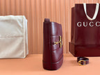 73 MEDIUM BUCKET BAG 27.5 IN ROSSO ANCORA RED SMOOTH CALFSKIN