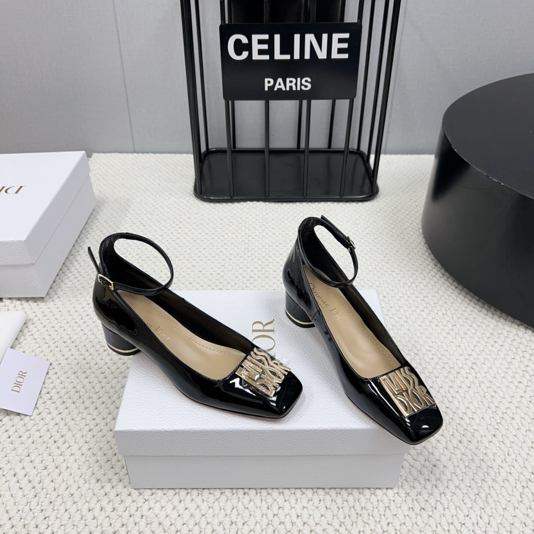 DIOR Miss  DIOR Pump 45mm In Black Glossy Lambskin 995141