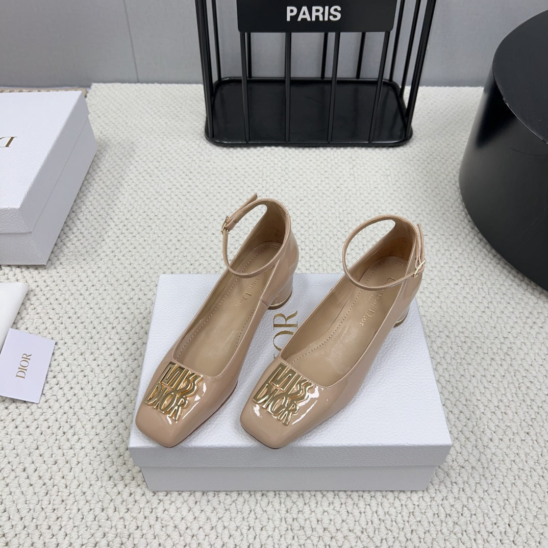 DIOR Miss  DIOR Pump 45mm In Beige Pink Glossy Lambskin  995143