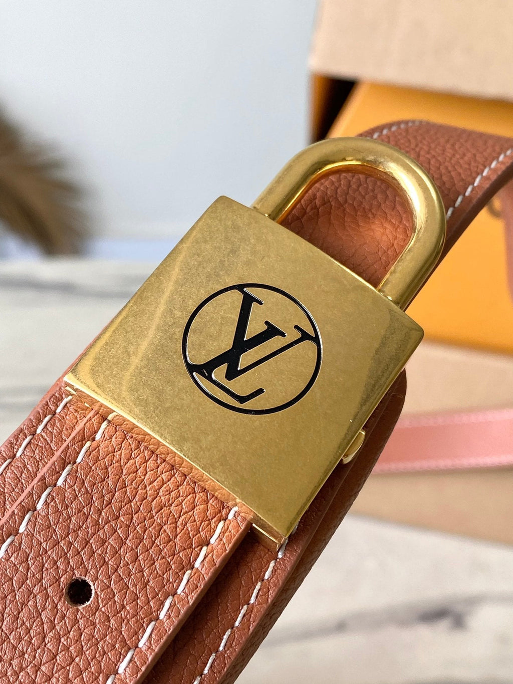 Louis Vuitton LOW KEY BUMBAG 28 IN SPANISH ORANGE CALFSKIN GOLD BUCKLE