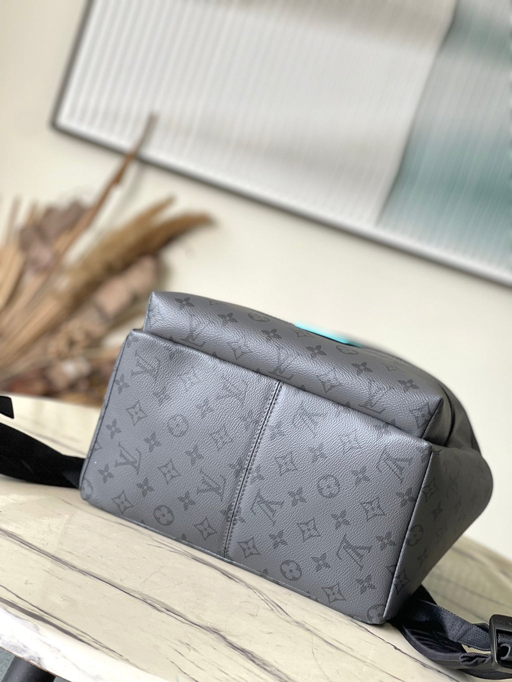 Louis Vuitton DISCOVERY BACKPACK PM 38 IN GUN METAL MONOGRAM ECLIPSE CANVAS