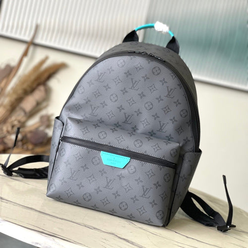 Louis Vuitton DISCOVERY BACKPACK PM 38 IN GUN METAL MONOGRAM ECLIPSE CANVAS