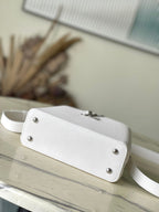 Louis Vuitton CAPUCINES EAST-WEST MINI 22 IN WHITE CALFSKIN SILVER HARDWARE