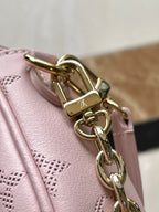 Louis Vuitton WALLET ON CHAIN IVY 23 IN LIGHT PINK MONOGRAM PERFORATED CALFSKIN GOLD HARDWARE
