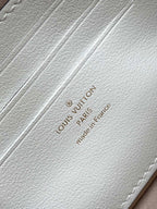 Louis Vuitton WALLET ON CHAIN IVY 23 IN WHITE MONOGRAM PERFORATED CALFSKIN GOLD HARDWARE