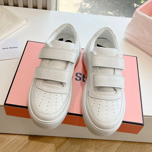 Celine ACNE STUDIO SNEAKER IN WHITE LAMBSKIN