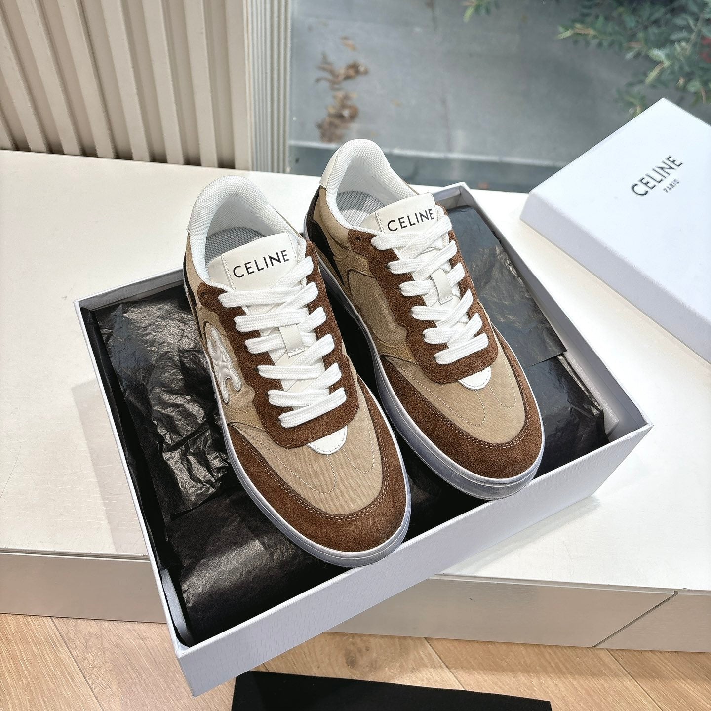 Celine CELINE Sneaker Bronze Suede 285894