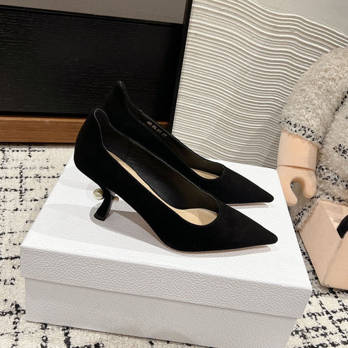 DIOR Tribales Pump Black 80mm In Black Suede 997061