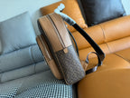 FENDI FENDI 44 MINI BACKPACK IN CAMEL BROWN MONOGRAM JACQUARD FABRIC AND CALFSKIN