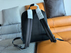 FENDI FENDI 44 MINI BACKPACK IN BLACK MONOGRAM JACQUARD FABRIC AND CALFSKIN