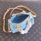 Louis Vuitton NANO SPEEDY 16 IN LIGHT BLUE MONOGRAM DENIM