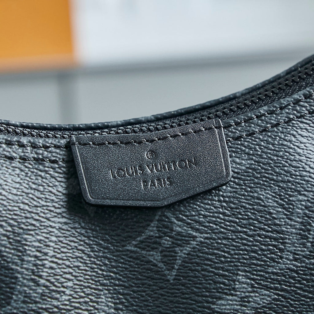 Louis Vuitton HAMAC BAG 28 IN BLACK MONOGRAM ECLIPSE CANVAS