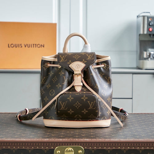 Louis Vuitton MONTSOURIS MINI BACKPACK 25 IN BROWN MONOGRAM CANVAS
