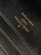 Louis Vuitton WALLET ON CHAIN CAPUCINES 23 IN BLACK SMOOTH CALFSKIN GOLD HARDWARE